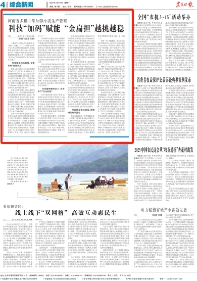 河南省多措并举加强小麦生产管理(图1)