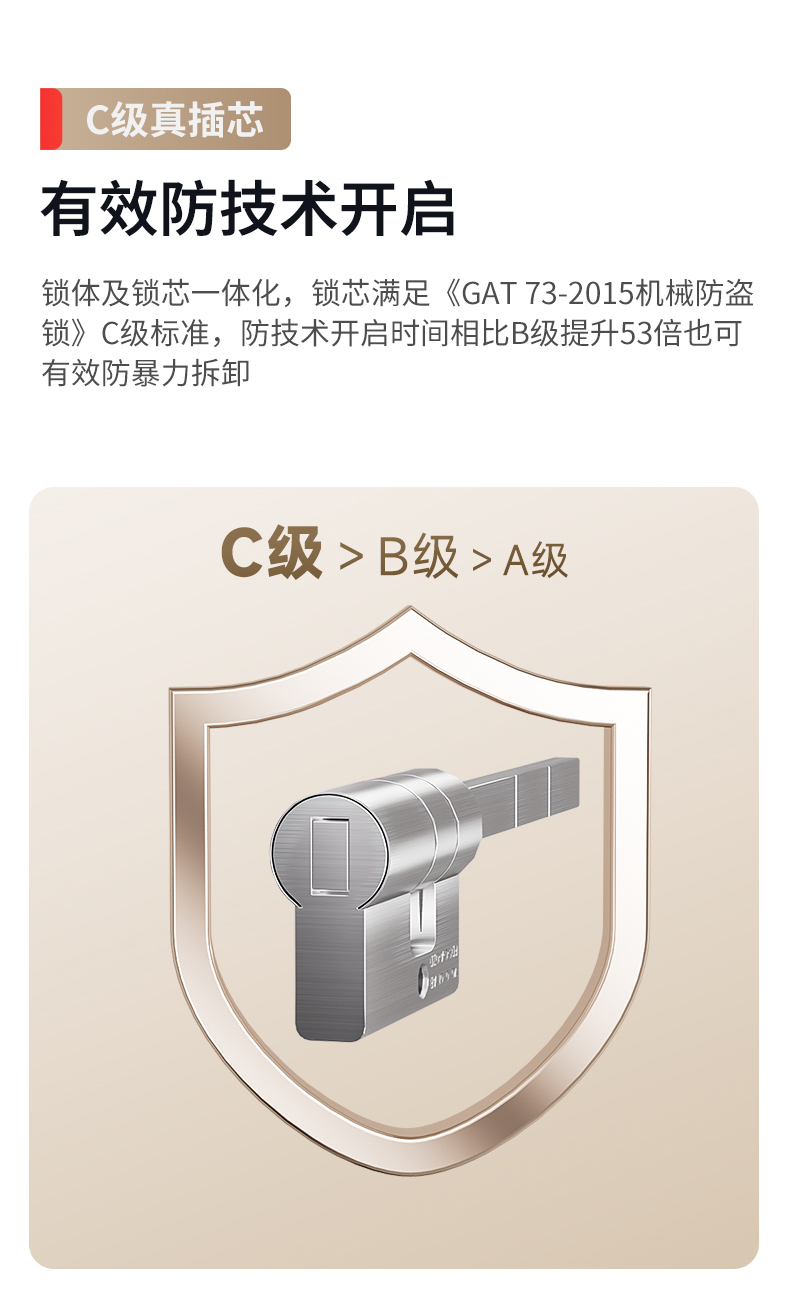 龙霆智能锁T5系列首发AI智能指纹识别轻松一握开(图3)
